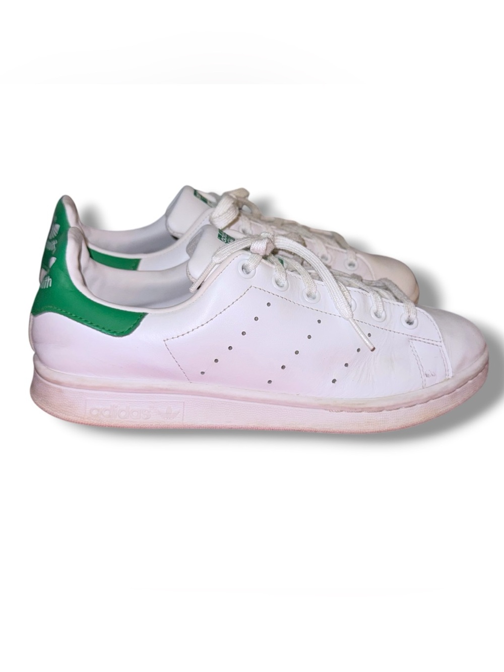 Adidas Stan Smith White Green Leather Sneakers Men’s Size 7
